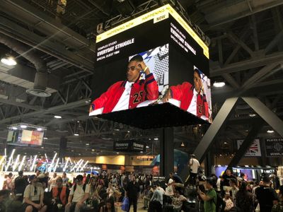 LED cube display at ComplexCon Convention 