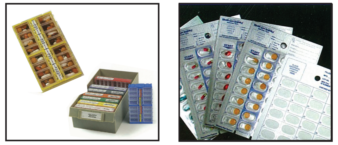 We offer a multi-dose packaging that bundles your medications together by date and time  Customized Medication Packaging System