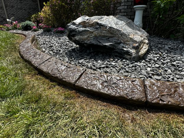 Heavy Stone with Fluer De Lis