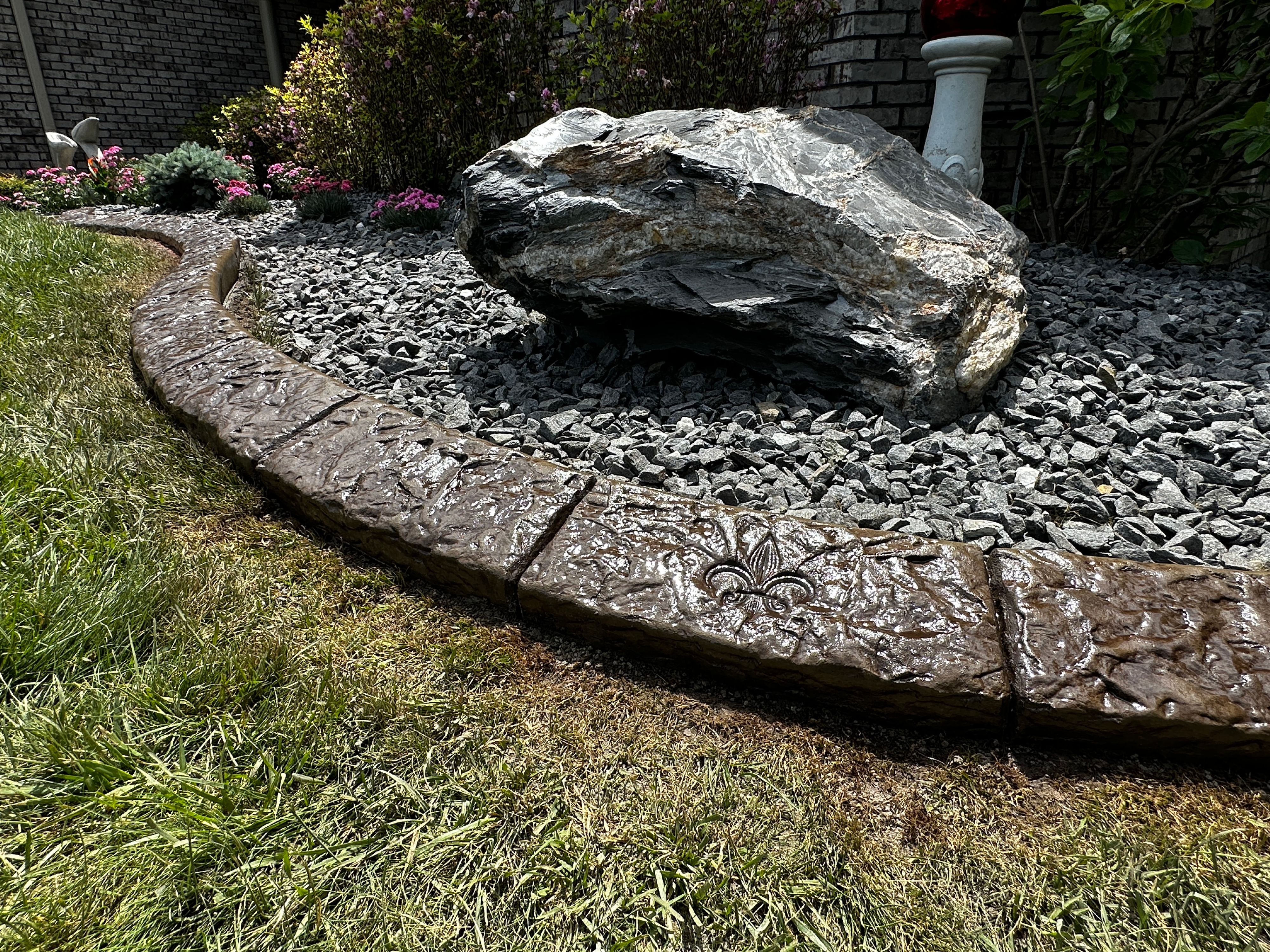 Heavy Stone with Fluer De Lis