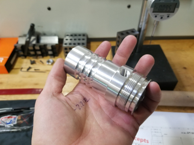 7075 aluminum component undergoing the inspection process. 20180227_144522.jpg
