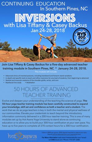 50 hour Inversion module in Southern PInes