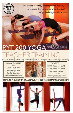 200 Hour Intensive In The Pines in Person Training