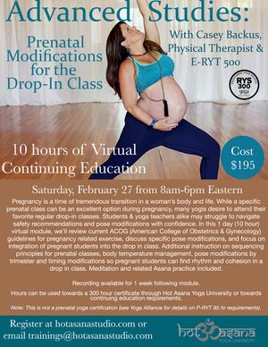 Prenatal Yoga Program Class 1