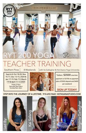 200 Hour Yoga Teacher Training in 8 weekends | Southern Pines
