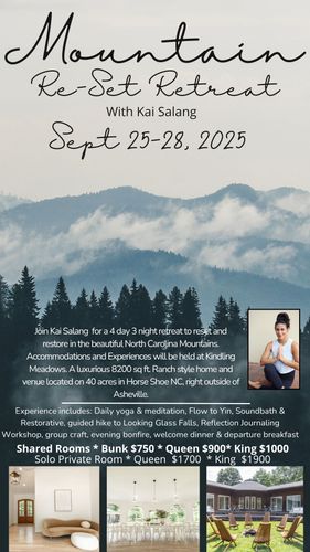 Mountain Re-Set Yoga Retreat with Kai Salang 