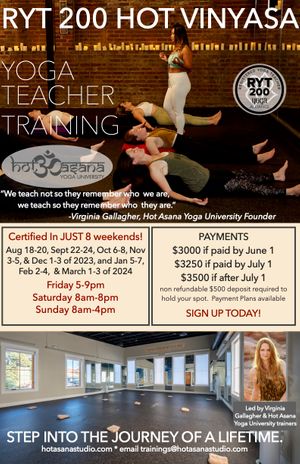200 Hour Yoga Teacher Training in 8 weekends  | Southern Pines