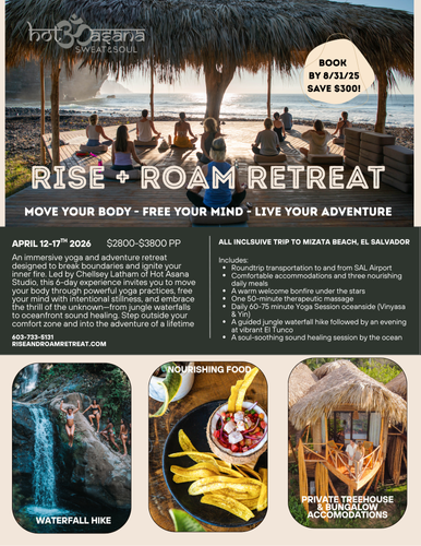 Rise + Roam: Transformational Retreat  with Hot Asana NoCo Owner, Chellsey Latham
