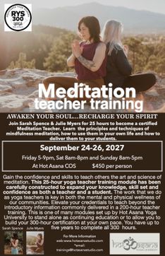25 Hours | Meditation Teacher Training | Colorado Springs