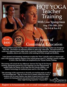 20 Hours |  Hot Yoga Teacher Training | Southern Pines