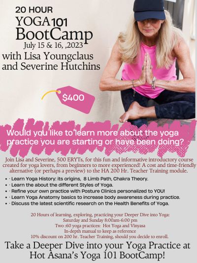 Yoga 101 Bootcamp: a deep dive into learning more about your yoga practice  - Hot Asana Studio