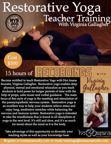 RECORDINGS of 15 Hours | VIRTUAL Restorative Yoga With Virginia Gallagher
