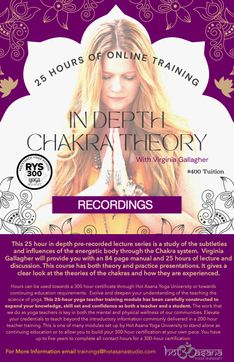 RECORDINGS  of 25 Hours |  Advanced Chakra Theory Module 