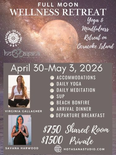 Full Moon Wellness Retreat on Ocracoke Island with  Virginia Gallagher & Savana Harwood
