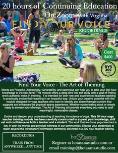 20 hour | Find Your Voice- The Art of Theming with Virginia Gallagher | RECORDINGS
