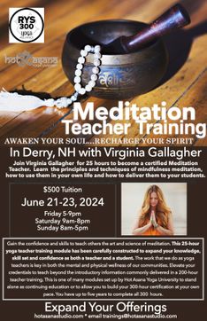 25 Hours | Meditation Teacher Training | Derry, NH