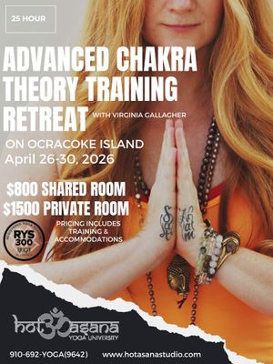 25 Hours | Advanced Chakra TheoryTraining Retreat on Ocracoke Island