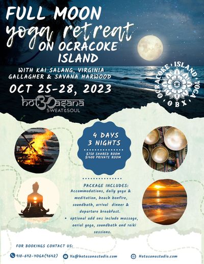 Full Moon Retreat on Ocracoke Island with Virginia Gallagher & Savana Harwood