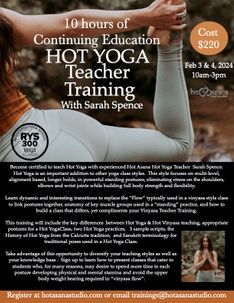 10 Hour Hot Yoga Training in COS