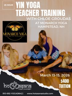 25 hour Advanced Lower Body Anatomy & Yin Yoga Certification in Hampstead, NH