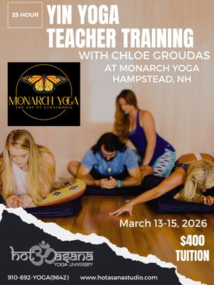 25 hour Advanced Lower Body Anatomy & Yin Yoga Certification in Hampstead, NH