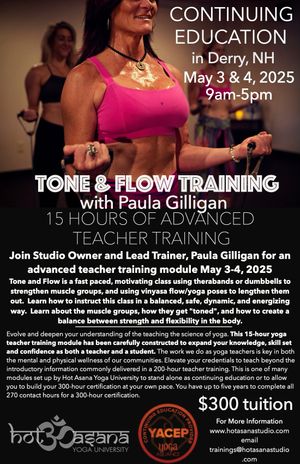 15 hours | Tone & Flow Teacher Training | Derry, NH