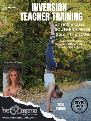 25-hour | Shoulder & Inversion Module | Southern Pines, NC