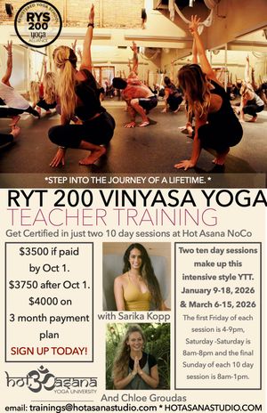 200 Hour Yoga Teacher Training in NoCo, NH