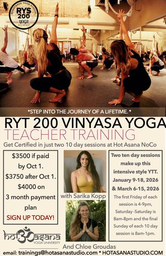 200 Hour Yoga Teacher Training in NoCo, NH