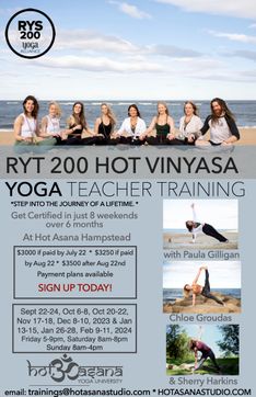 200 Hour Yoga Teacher Training in Hampstead, NH