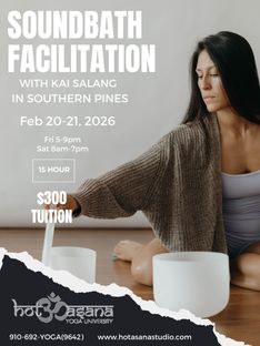 15 Hours | Soundbath Facilitation in Southern Pines, NC