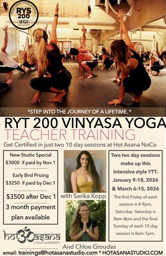 200 Hour Yoga Teacher Training in NoCo, NH