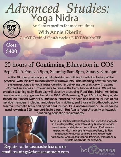 25 Hours | in Person Yoga Nidra | COS