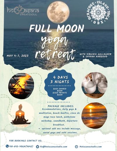 Full Moon Retreat on Ocracoke Island with Virginia Gallagher & Savana Harwood