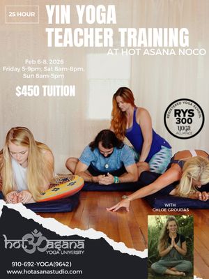25 hour Advanced Lower Body Anatomy & Yin Yoga Certification in North Conway, NH