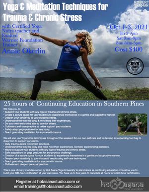 25 Hours | Yoga & Meditation Techniques for Trauma & Chronic Stress