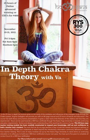 25 Hours | VIRTUAL In Depth Chakra Theory