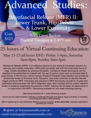 25 Hours | Myofascial Release (MFR) II: Lower Trunk, Hip/Pelvis & Lower ...