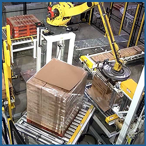 KPal Stack and  Wrap Vacuum Palletizing