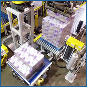 KPal SWV - Stack and Wrap Palletizing with Vacuum EOAT to Build Tall Loads