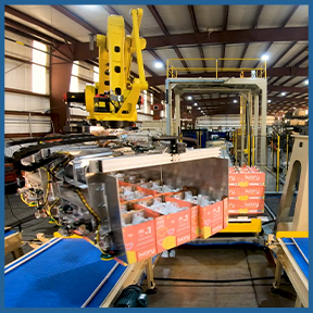 Example of a KPal K5 Full Layer Bulk Palletizing System