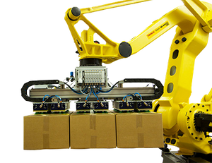 R&D for better EOAT options. m-410c gripper with boxes