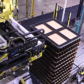 Robotic Palletizing System for Glass Bottles