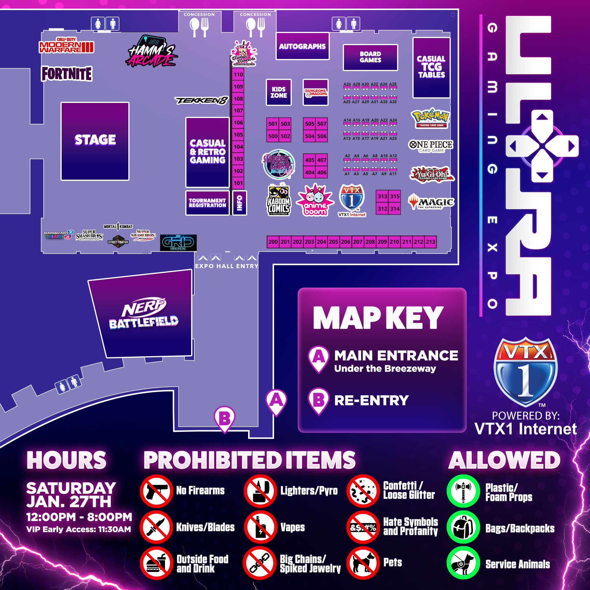 Ultra Gaming Expo January 27 2024   UGXMap 