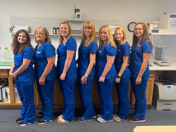 Left to Right: Theresa, Debbie, Leah, Becky, Brittany, Shyianna, Chelsea