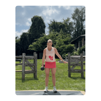 FIT4MOM dumbbell workout for moms clean and squat.gif