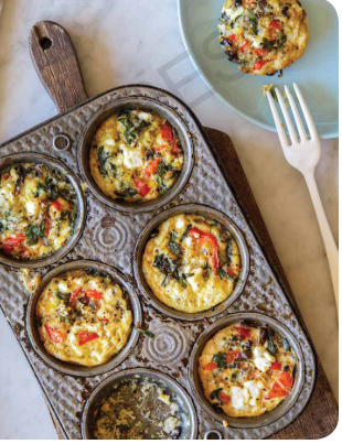 Spinach and Mushroom Frittata Cups