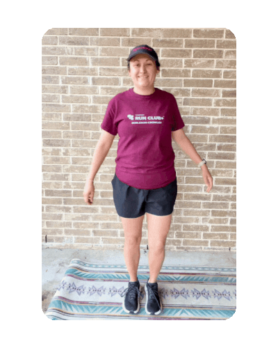 FIT4MOM standing quad stretch for moms who run.gif