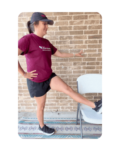 FIT4MOM stretches for prenatal postpartum moms run hamstring.gif
