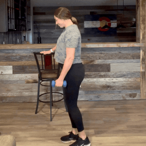 FIT4MOM single leg deadlift with narrow row for moms modification.gif